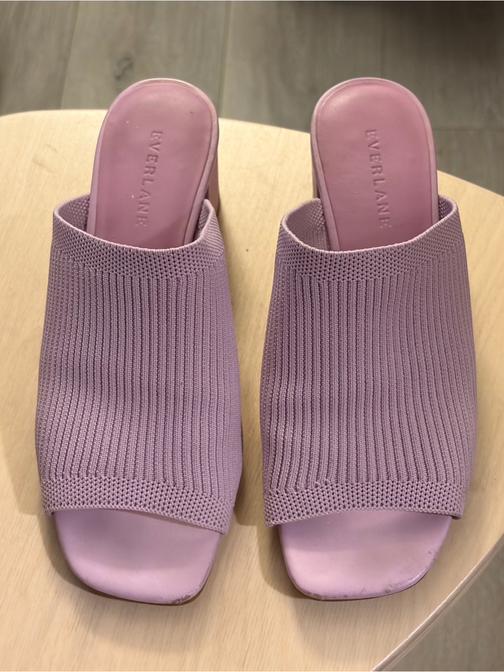 EVERLANE Lilac Glove Knit Slide Sandals - Women's